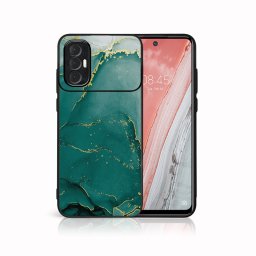 PROTEMIO MY ART Védőtok Tecno Spark 8 Pro GREEN MARBLE (145) készülékhez