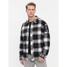 Calvin Klein Jeans Ing Check Shirt J30J324611 Fekete Regular Fit