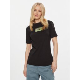 Calvin Klein Jeans Póló Illuminated Box Logo Slim Tee J20J222898 Fekete Slim Fit