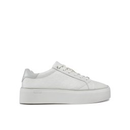 Calvin Klein Sportcipők Flatform C Lace Up - Mono Mix HW0HW01870 Fehér