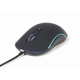 Gembird egér MUS-UL-02, háttérvilágítás, 2400DPI, USB, fekete, fekete
