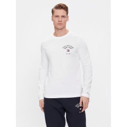 Tommy Hilfiger Hosszú ujjú Arch Varsity MW0MW34252 Fehér Regular Fit
