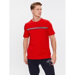 Tommy Hilfiger Póló Monotype MW0MW33688 Piros Regular Fit