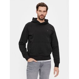Tommy Hilfiger Pulóver Flag Logo MW0MW34266 Fekete Regular Fit