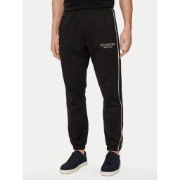 Tommy Hilfiger Melegítő alsó Monotype MW0MW33701 Fekete Regular Fit