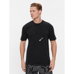 Karl Lagerfeld Jeans Póló 240D1705 Fekete Regular Fit
