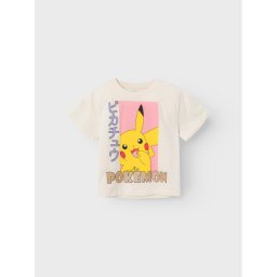 NAME IT Póló POKEMON Nabina 13226495 Fehér Loose Fit