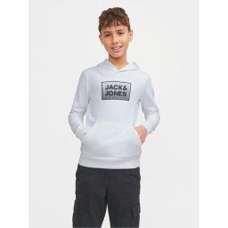 Jack&Jones Junior Pulóver Steel 12249653 Fehér Regular Fit