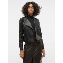 Vero Moda Műbőr dzseki Riley 10302441 Fekete Slim Fit