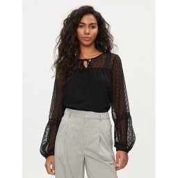 Vila Blúz Edee 14079577 Fekete Regular Fit