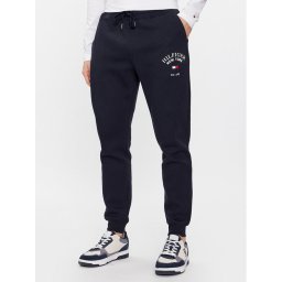 Tommy Hilfiger Melegítő alsó Arched Varsity MW0MW33642 Sötétkék Regular Fit