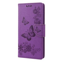 ART Pénztárca borító Sony Xperia 10 IV 5G BUTTERFLIES lila