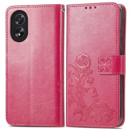 ART FLOWER S pénztárca tok Oppo A38 sötét rózsaszín