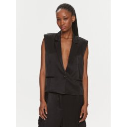 Herskind Öltönymellény Line Vest 4995985 Fekete Regular Fit
