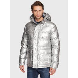 KARL LAGERFELD Pehelykabát 505005 524515 Ezüst Regular Fit