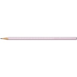 Grafitceruza, B, háromszögletű, FABER-CASTELL "Sparkle", metál rózsaszín