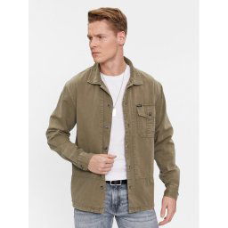 Guess Ing Ls Collin Washed Ove M4RH06 WFXI0 Khaki Relaxed Fit