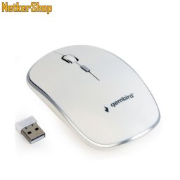 Gembird MUSW-4B-01-W wireless White egér (1 év garancia)