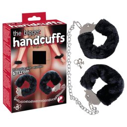 You2Toys - plüss szexbilincs hosszú lánccal pároknak (fekete)