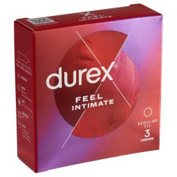 Durex Feel Intimate - vékonyfalú óvszer (3 db)