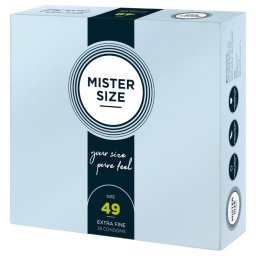Mister Size vékony óvszer - 49 mm (36 db)