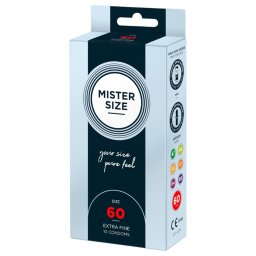 Mister Size vékony óvszer - 60 mm (10 db)
