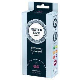 Mister Size vékony óvszer - 64 mm (10 db)