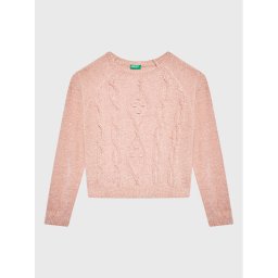 United Colors Of Benetton Sweater 1027C101P Rózsaszín Regular Fit