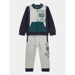 Guess Melegítő ruha szett Set Ls Active Top+Ac N4RG02 K8643 Szürke Regular Fit