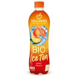 Höllinger BIO Ice Tea őszibarack 500ml, rePET palack