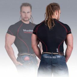 MADMAX Compression Long Sleeve Top Red Rövid Ujjú Felső XXL