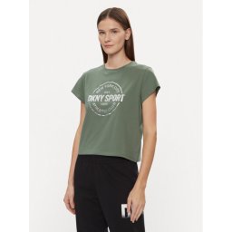 DKNY Sport Póló DP3T9563 Zöld Relaxed Fit