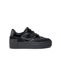 Calvin Klein Jeans Sportcipők Bold Vulc Flatf Lace Mix Mg Lum YW0YW01295 Fekete