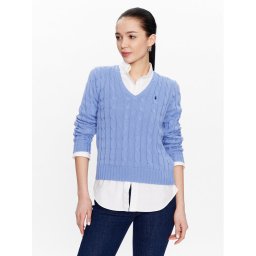 Polo Ralph Lauren Sweater 211891641003 Kék Slim Fit