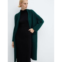 Mango Télikabát Ringo 67090453 Zöld Oversize