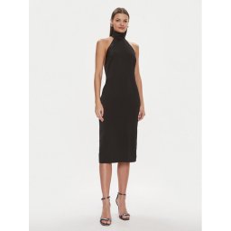 KARL LAGERFELD Koktélruha 240W1307 Fekete Slim Fit