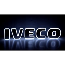IVECO inox felirat HÁTTÉRVILÁGÍTÁSSAL