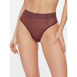 Triumph Tanga Tempting Sheer Highwaist String 10215943 Barna