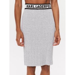 KARL LAGERFELD Ceruzaszoknya 235W1204 Fehér Slim Fit