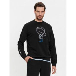 KARL LAGERFELD Pulóver 705404 541900 Fekete Regular Fit