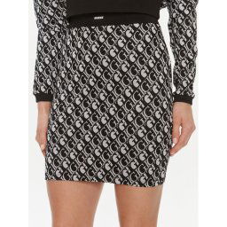 Guess Ceruzaszoknya Logo V4RD05 KC2X2 Fekete Slim Fit