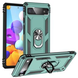 Zöld RING tok tartóval a Google Pixel 6a telefonhoz