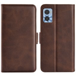 SIDE Wallet tok Motorola Moto E22 / E22i sötétbarna