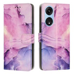 ART MARBLE Tárcatakaró Oppo A98 5G PURPLE