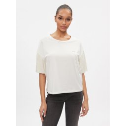 Liu Jo Blúz TA4029 JS003 Ekru Regular Fit