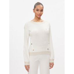 Liu Jo Sport Pulóver TA4051 MS005 Fehér Regular Fit