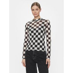 Vans Pulóver Position Mesh Mock Neck VN000F73Y281 Fekete Regular Fit