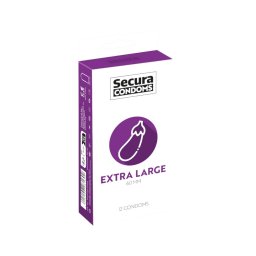 Secura Padlizsán - extra nagy óvszer - 60 mm (12 db)