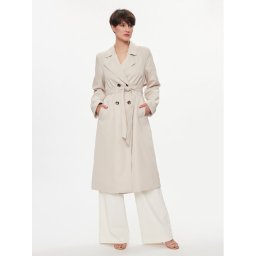 Pieces Viharkabát Scarlett 17146474 Bézs Regular Fit