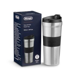 Delonghi Duplafalú rozsdamentes acél utazós termosz, 705ml